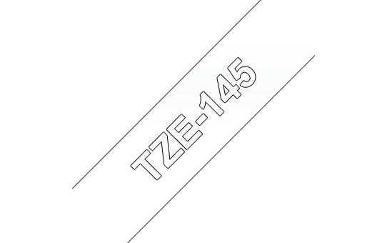 Brother TZe145 Cinta Laminada Generica de Etiquetas - Texto blanco sobre fondo t