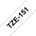Brother TZe151 Cinta Laminada Generica de Etiquetas - Texto negro sobre fondo tr
