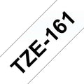 Brother TZe161 Cinta Laminada Generica de Etiquetas - Texto negro sobre fondo tr