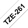 Brother TZe261 Cinta Laminada Generica de Etiquetas - Texto negro sobre fondo bl