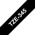 Brother TZe345 Cinta Laminada Generica de Etiquetas - Texto blanco sobre fondo n