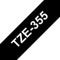 Brother TZe355 Cinta Laminada Generica de Etiquetas - Texto blanco sobre fondo n