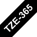 Brother TZe365 Cinta Laminada Generica de Etiquetas - Texto blanco sobre fondo n