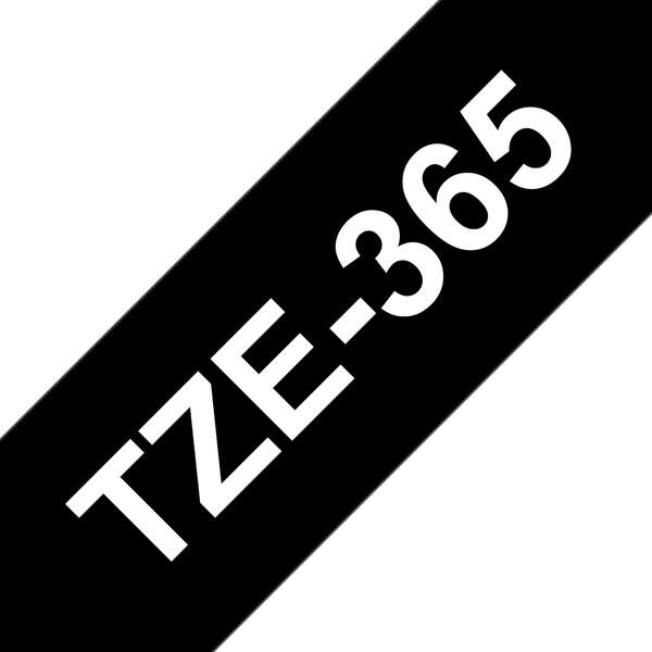 Brother TZe365 Cinta Laminada Generica de Etiquetas - Texto blanco sobre fondo n