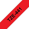 Brother TZe441 Cinta Laminada Generica de Etiquetas - Texto negro sobre fondo ro