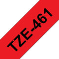 Brother TZe461 Cinta Laminada Generica de Etiquetas - Texto negro sobre fondo ro