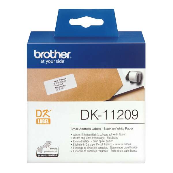 Brother DK11209 - Etiquetas Originales Precortadas de Direccion Pequeñas - 29x62