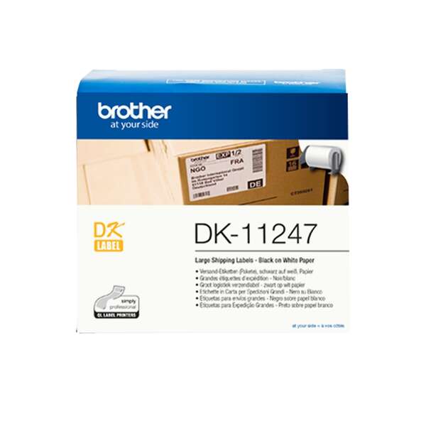 Brother DK11247 - Etiquetas Originales Precortadas para Envios Grandes - 103x164