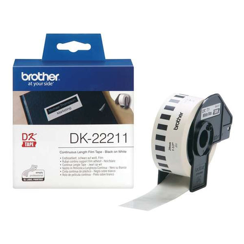 Brother DK22211 - Etiquetas Originales de Tamaño personalizado de pelicula plast