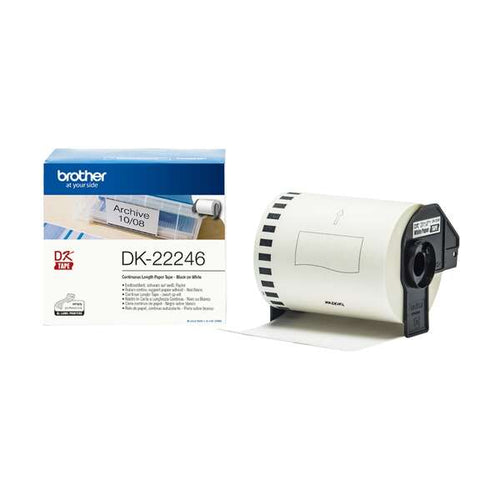 Brother DK22246 - Etiquetas Originales de Tamaño personalizado - Ancho 103mm x 3