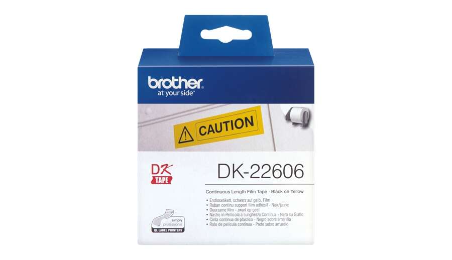 Brother DK22606 - Etiquetas Originales de Tamaño personalizado - Ancho 62mm x 15