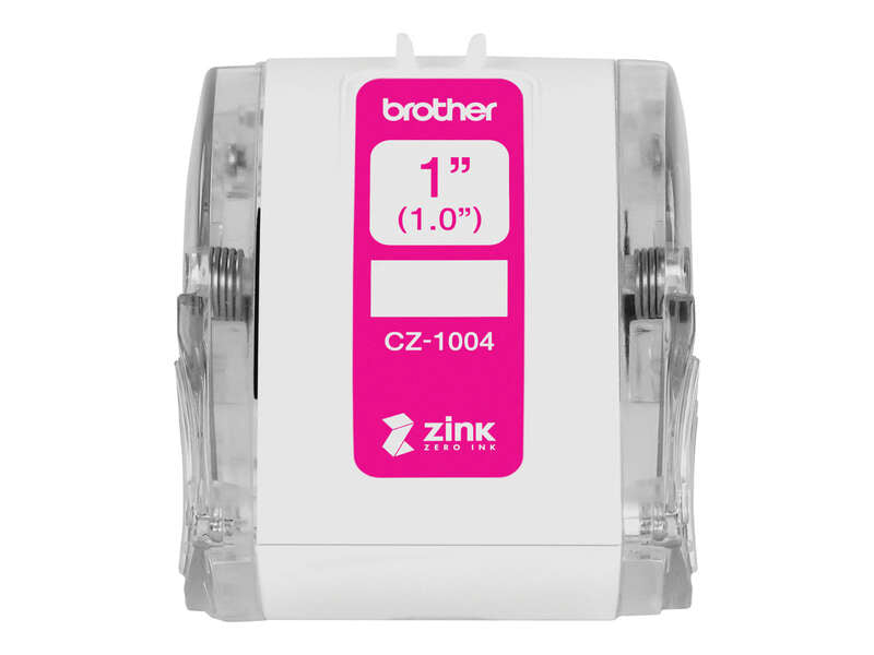 Brother CZ1004 Rollo de Etiquetas Originales de Tamaño Personalizado - Ancho 25m