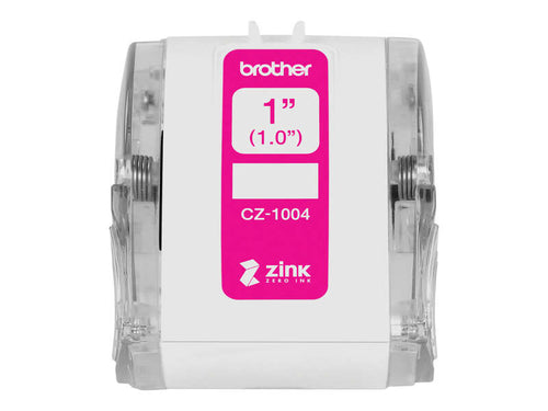 Brother CZ1004 Rollo de Etiquetas Originales de Tamaño Personalizado - Ancho 25m