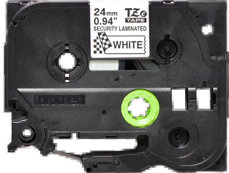 Brother TZeSE5 Cinta Laminada de Seguridad Original de Etiquetas - Texto negro s