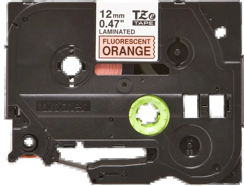 Brother TZeB31 Cinta Laminada Fluorescente Original de Etiquetas - Texto negro s