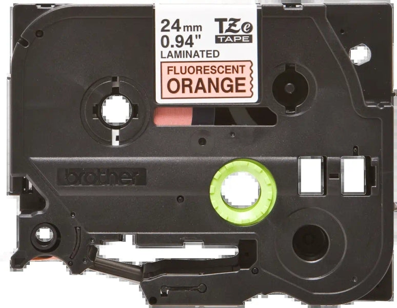 Brother TZeB51 Cinta Laminada Fluorescente Original de Etiquetas - Texto negro s