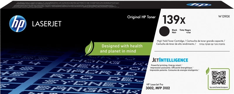 HP W1390X Negro Cartucho de Toner Original - 139X