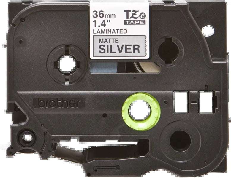 Brother TZeM961 Cinta Laminada Metalica Original de Etiquetas - Texto negro sobr