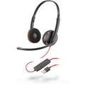 HP Poly Blackwire 3220 USB-A Auriculares con Microfono - Almohadillas Acolchadas - Controles en Cable - Color Negro
