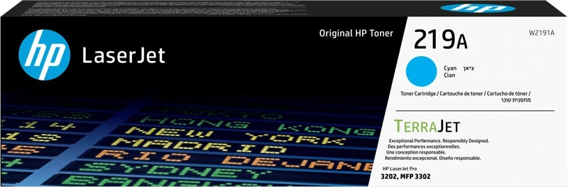 HP W2191A Cyan Cartucho de Toner Original - 219A
