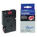 Brother TC401 Cinta Laminada Original para Rotuladora - Texto Negro sobre Fondo 
