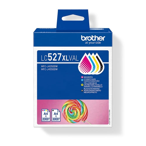 Brother LC527XL Pack de 4 Cartuchos de Tinta Originales - LC527XLVAL
