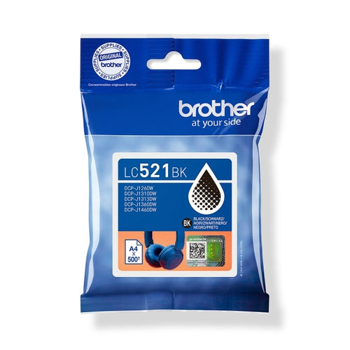 Brother LC521 Negro Cartucho de Tinta Original - LC521BK
