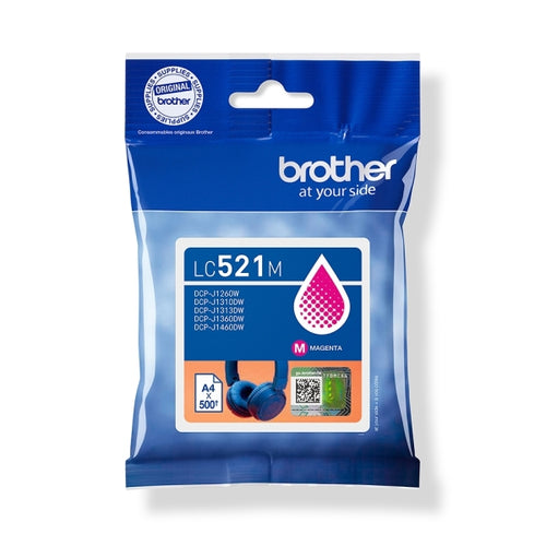 Brother LC521 Magenta Cartucho de Tinta Original - LC521M