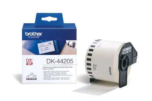 Brother DK44205 - Etiquetas Removibles Originales de Tamaño personalizado - Anch