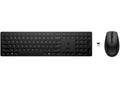 HP 655 Combo Teclado y Raton Inalambricos 2.4GHz - 24 Teclas Programables  Raton Optico Multi‑Superficie 4000 DPI - Teclas Silenciosas - Diseño Ergonomico - Color Negro