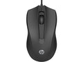 HP 105 Raton USB- Sensor Optico 1600 DPI - Diseño Ambidiestro Ergonomico - 3 Botones con Rueda de Desplazamiento - Ligero y Duradero - Color Negro