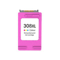 Remanufacturado HP 308XL Color Cartucho de Tinta - Reemplaza 7FP2UE - Alta Capacidad/Jumbo