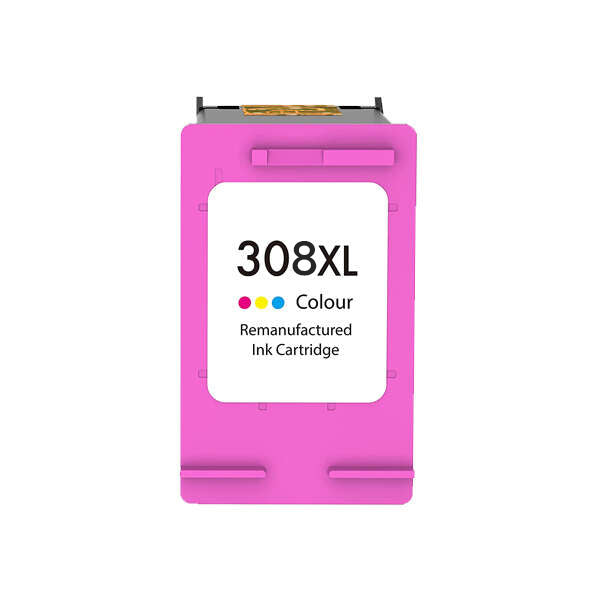 Remanufacturado HP 308XL Color Cartucho de Tinta - Reemplaza 7FP2UE - Alta Capacidad/Jumbo