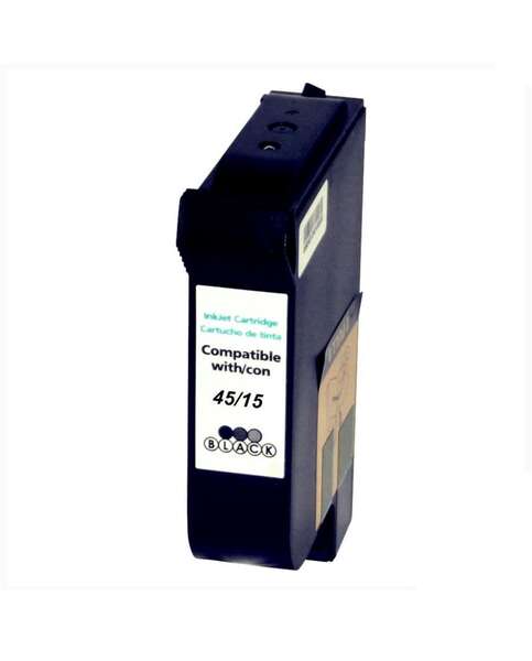 Generico HP 45/15 Negro Cartucho de Tinta Pigmentada - Reemplaza 51645AE/C6615DE