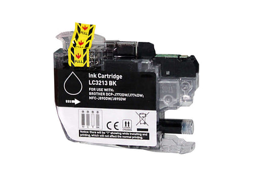 Brother LC3213/LC3211 Negro Cartucho de Tinta Generico - Reemplaza LC3213BK/LC32
