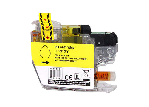 Brother LC3213/LC3211 Amarillo Cartucho de Tinta Generico - Reemplaza LC3213Y/LC
