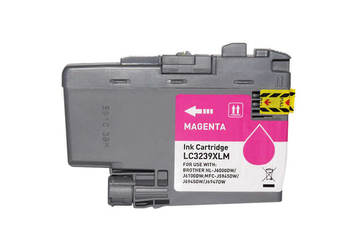 Brother LC3239XL Magenta Cartucho de Tinta Pigmentada Generico - Reemplaza LC323